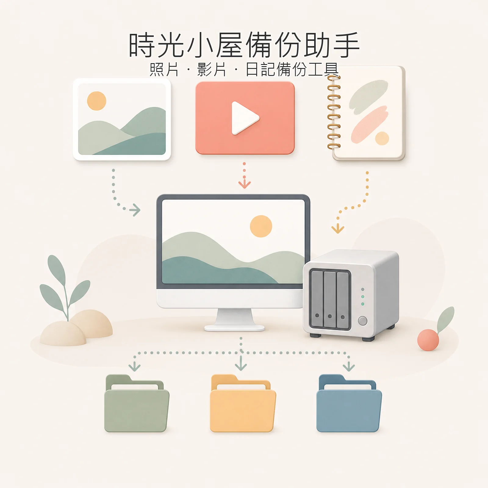 時光小屋備份助手畫面